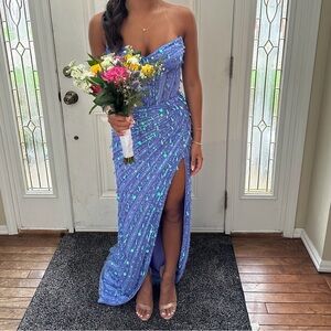 Sherri Hill Strapless Prom Dress